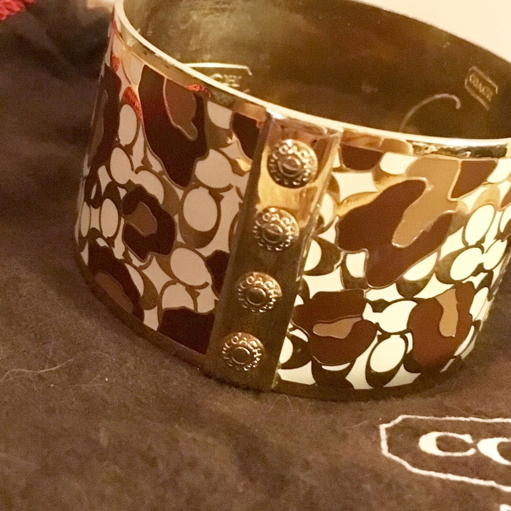 Authentic Coach Leopard Print Bangle - image 3